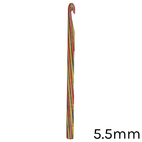 A 15cm KnitPro Crochet Hook, with a width of approx. 5.5mm.