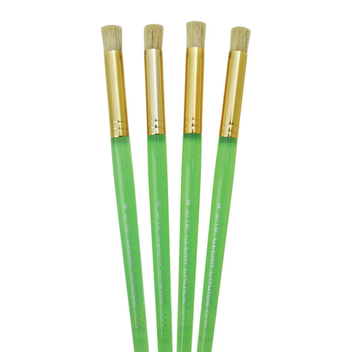 A set of 4 Clear Choice Stencil Brushes, manufactured by Royal & Langnickel.