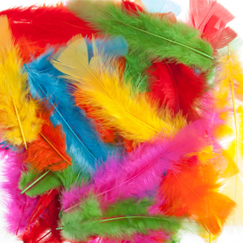 A Bag of 50 Assorted Large Feathers, manufactured by Trimits. A Bag of 50 Assorted Large Feathers, manufactured by Trimits.