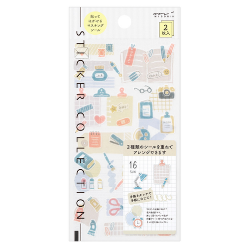 A Stationery Collection Sticker Set, manufactured by Midori. A Stationery Collection Sticker Set, manufactured by Midori.