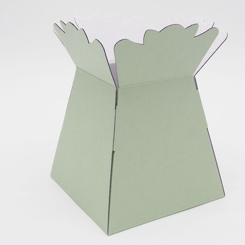 A Pack of 30 Matt Sage Green Porto Vases, manufactured by Oasis Floral.
