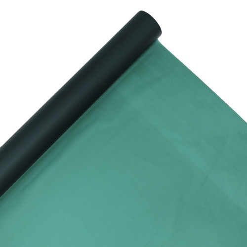 An 80m Roll of Dark Green Frosted Film, manufactured by Oasis Floral. An 80m Roll of Dark Green Frosted Film, manufactured by Oasis Floral.