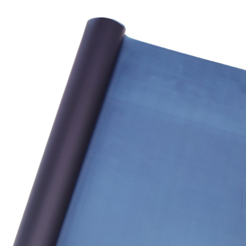 An 80m Roll of Dark Blue Frosted Film, manufactured by Oasis Floral. An 80m Roll of Dark Blue Frosted Film, manufactured by Oasis Floral.