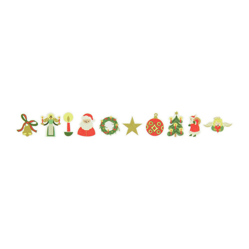 A Pack of 200 Santa Washi Stickers, manufactured by Rico Design. A Pack of 200 Santa Washi Stickers, manufactured by Rico Design.