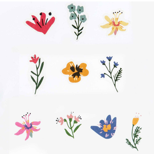 A Pack of 200 Scattered Flowers Washi Stickers, manufactured by Rico Design.