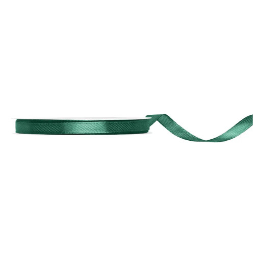 A spool of Bottle Green Satin Ribbon, measuring approx. 6mm x 25m. A spool of Bottle Green Satin Ribbon, measuring approx. 6mm x 25m.