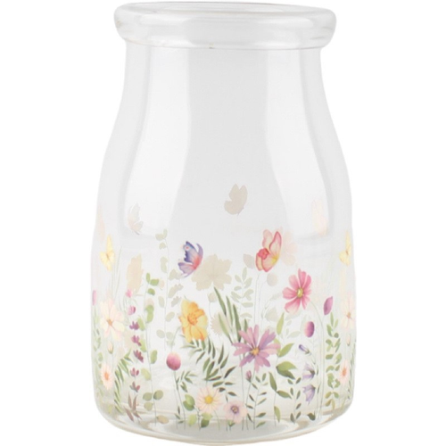 A Wildflower Glass Vase.
