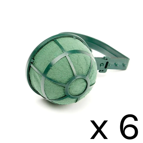 A pack of 6 OASIS NAYLORBASE Ideal Floral Foam Le Klip Pew Ends.