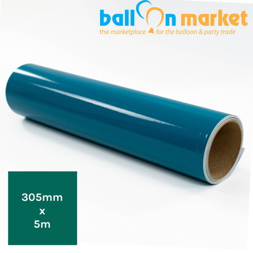 A Roll of Ritrama Turquoise Vinyl, measuring approx. 305mm x 5m