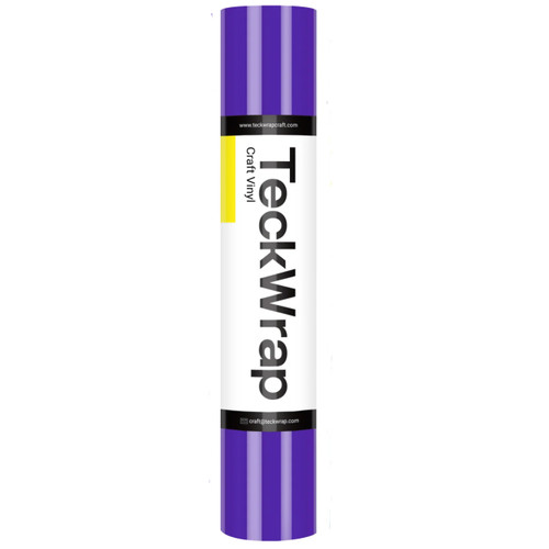 A roll of Brilliant Purple Glossy Vinyl, measuring 12" x 60". A roll of Brilliant Purple Glossy Vinyl, measuring 12" x 60".