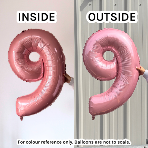 26 inch Pastel Pink Number 4 Foil Balloon (1)