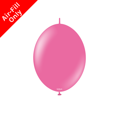 A Pack of 50 6" Standard Fuchsia Kalisan K-Link Latex Balloons, manufactured by Kalisan.