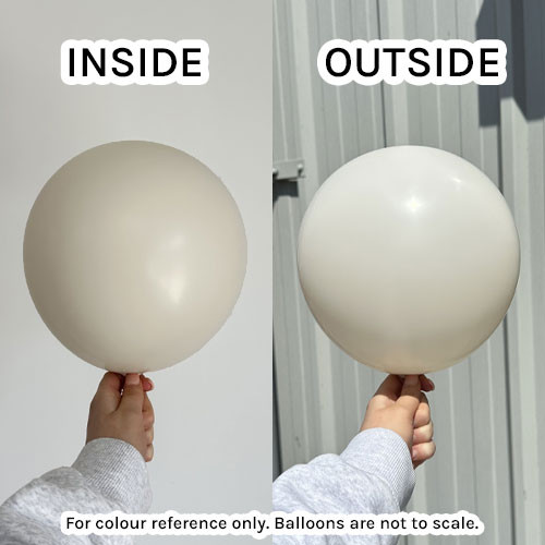 12" Retro White Kalisan K-Link Latex Balloons (50)