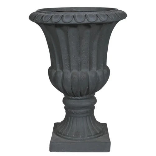 A Hortus Victorian Grey Garden Urn, measuring 48cm.