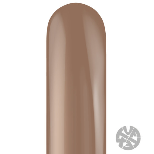 A pack of 50 260 Cocoa Entertainer Balloons, manufactured by Tuftex.