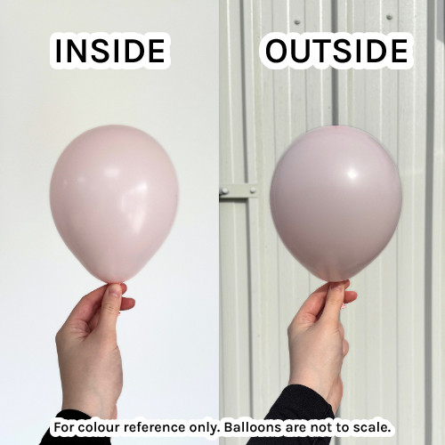 5" Marshmallow Powder Pink Gemar Latex Balloons - Maxi Bag (1000)