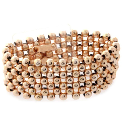 A Rose Gold Corsage Bracelet.