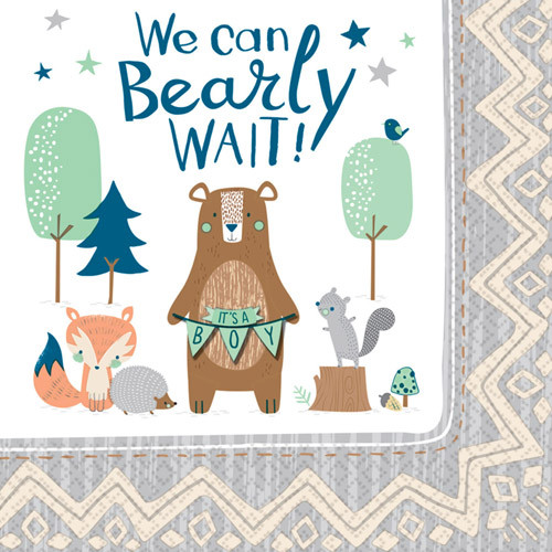 Bear-ly Wait Paper Napkins (16)