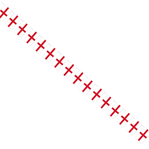 A 5m St George's Cross Plastic Banner, manufactured by Unique.