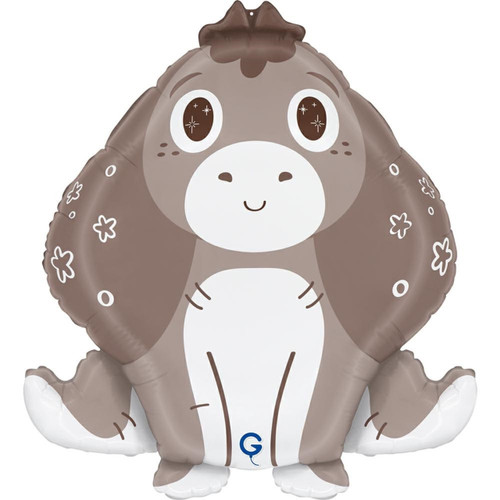 A 21 inch Boho Donkey Foil Balloon, manufactured by Grabo.