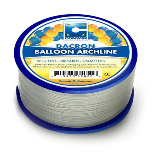A spool of 50lb Dacron Balloon Archline, measuring approx. 274m in length.