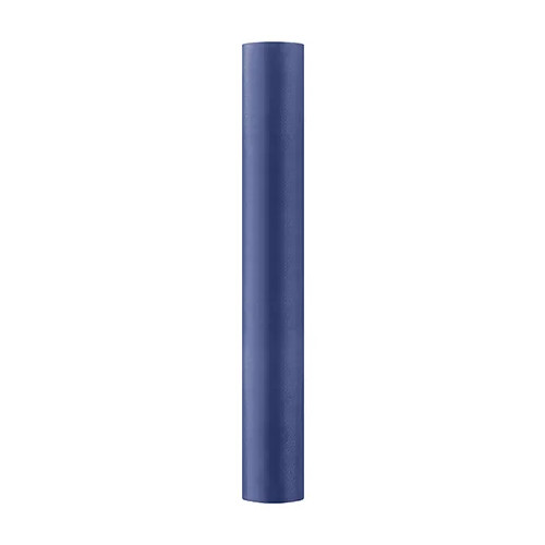 A roll of Dark Blue Satin Fabric, manufactured by PartyDeco.