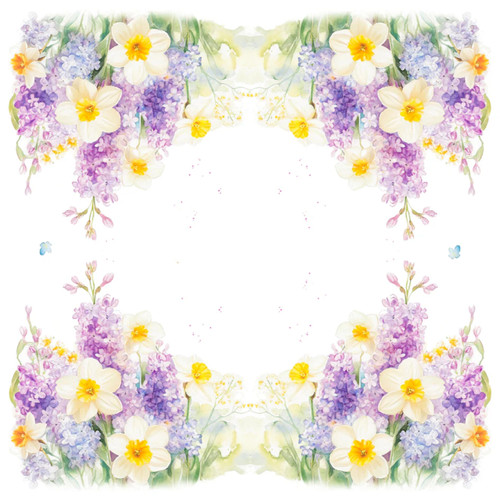 A pack of 20 Tiflair Spring Daffodil Napkins.