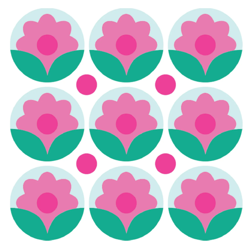 A Print & Pattern Daisy by Catherine Pooler Mini Layered Stencil Set, manufactured by Sizzix.