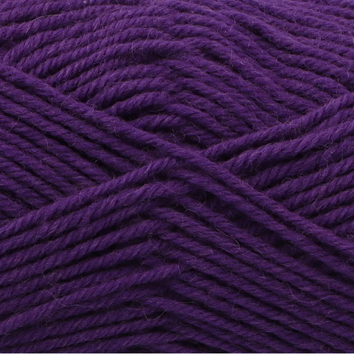 A 50g ball of Merino Blend DK Lilac Wool, manufactured by King Cole.