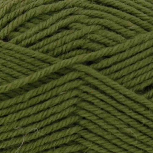A 50g ball of Merino Blend DK Bayleaf Wool, manufactured by King Cole.