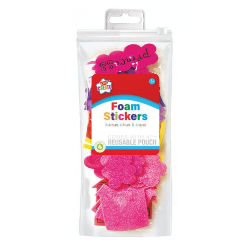 A pack of Princess Foam Stickers.