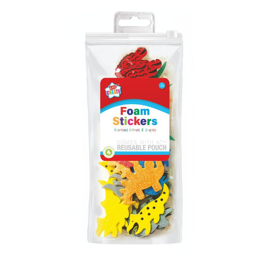 A pack of Dinosaur Foam Stickers.