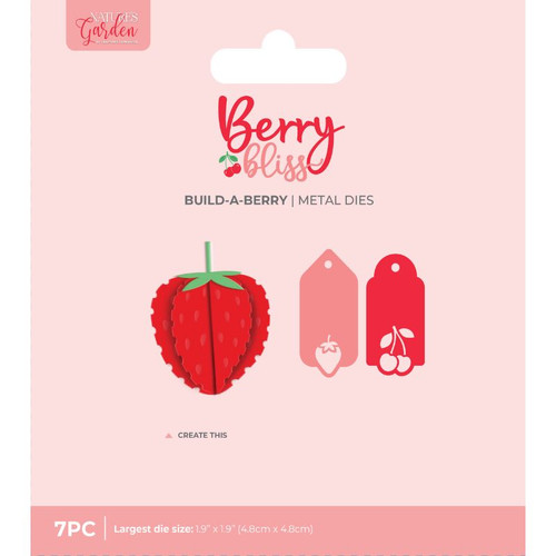 A Berry Bliss Build-a-Berry Metal Die Set, manufactured by Crafter’s Companion.