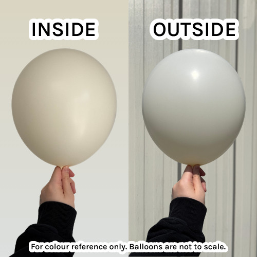 5" Fashion Almond White Sempertex Latex Balloons (50)