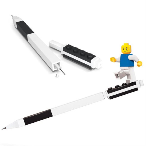 A LEGO® Pen Pal Mechanical Pencil with Minifigure.