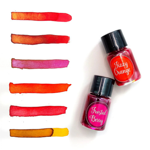 A Manuscript Shimmering Sunset Calligrahy Ink Set.