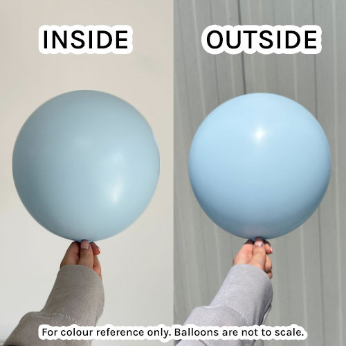 12" Macaron Baby Blue Kalisan Latex Balloons (50)