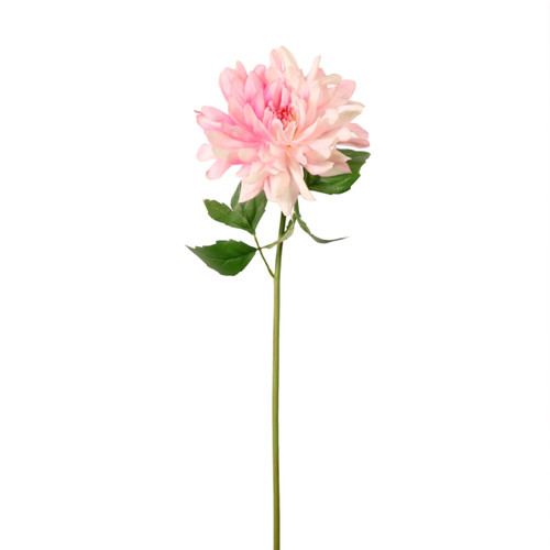 A Real Touch Pale Pink Tipped Dahlia Stem.