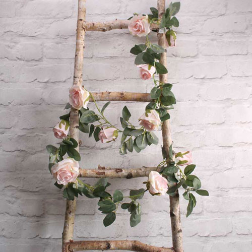 Light Pink Rose Garland - 1.75m (1)