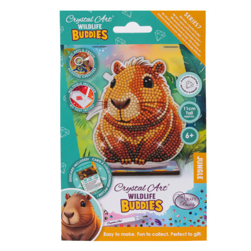 A Capybara Crystal Art Wildlife Buddy Kit.
