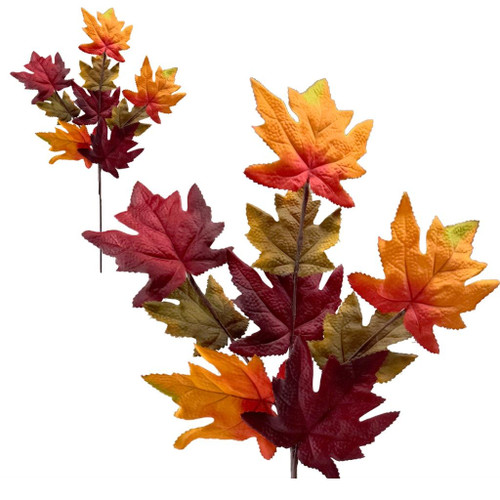 A 65cm Autumnal Maple Leaf Spray.