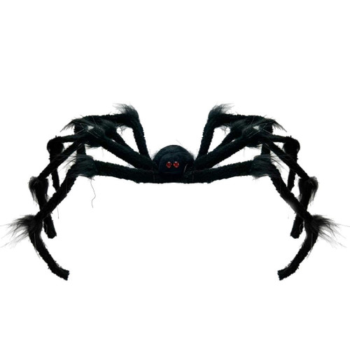 A 67cm Black Fluffy Spider Decoration.