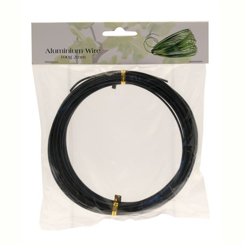 2mm Black Aluminium Wire.