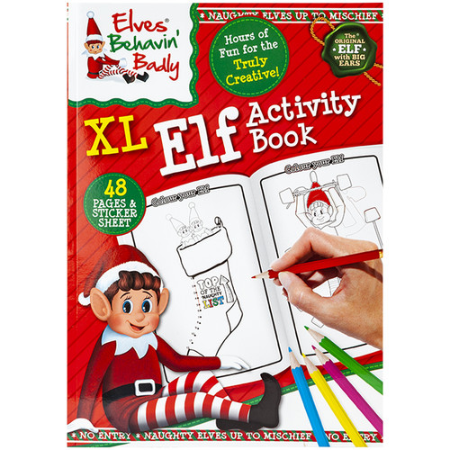 An elves behavin' badly activity book.