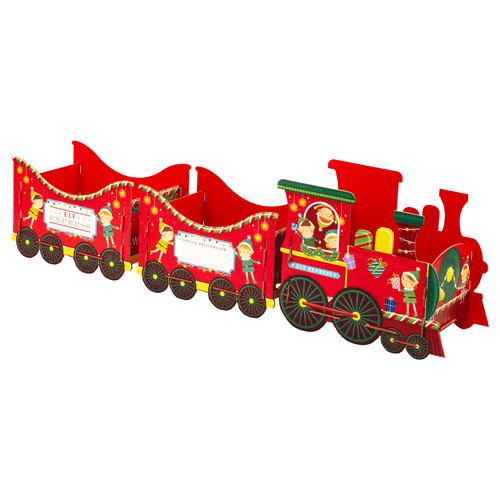 A Christmas Elves Express Train Small Gift Display.