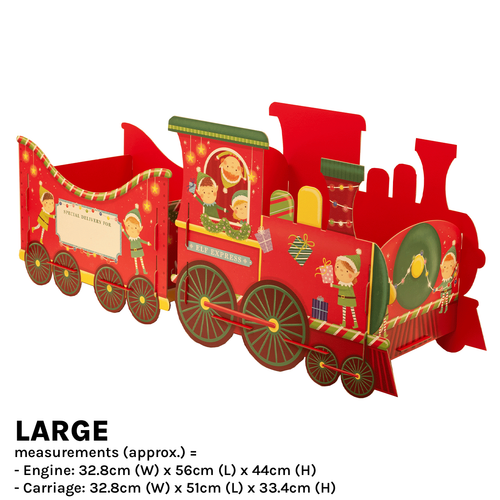 A Christmas Elves Express Train Large Gift Display.