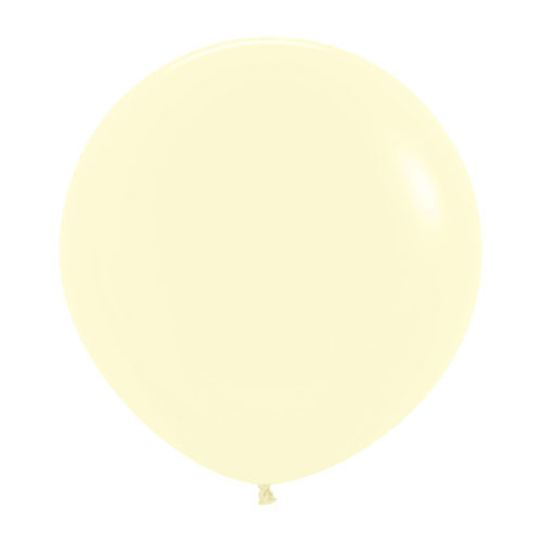24" Pastel Matte Yellow Sempertex Latex Balloons (3) 24" Pastel Matte Yellow Sempertex Latex Balloons (3)