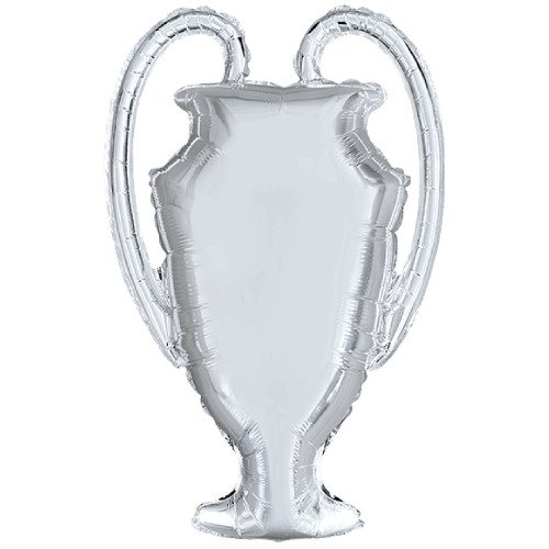 A Silver Trophy Foil Balloon.