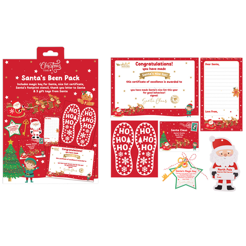 A Christmas 'Santa's Been' Pack.