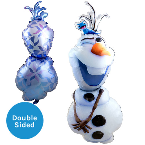 A 39 inch Frozen Olaf and Bruni foil balloon, manufactured by Folat.